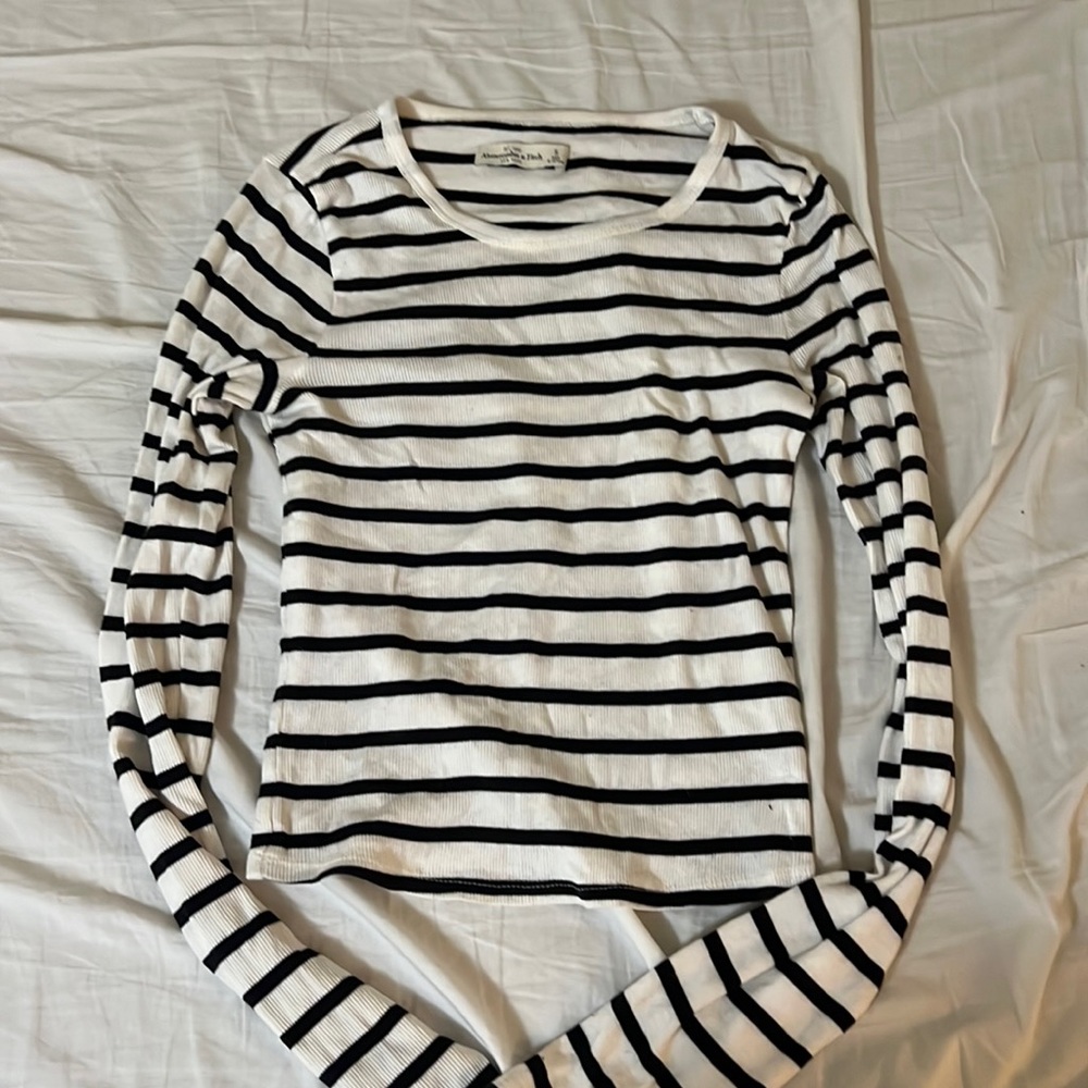 Abercrombie long sleeve stripe shirt